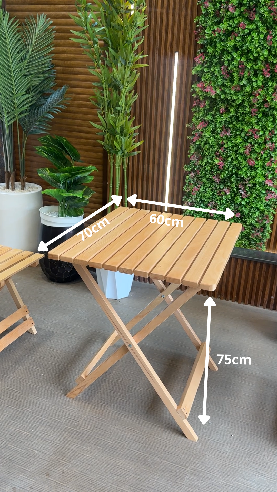 Ensemble Bistrot Table + 2 Chaise 100% Hêtre 